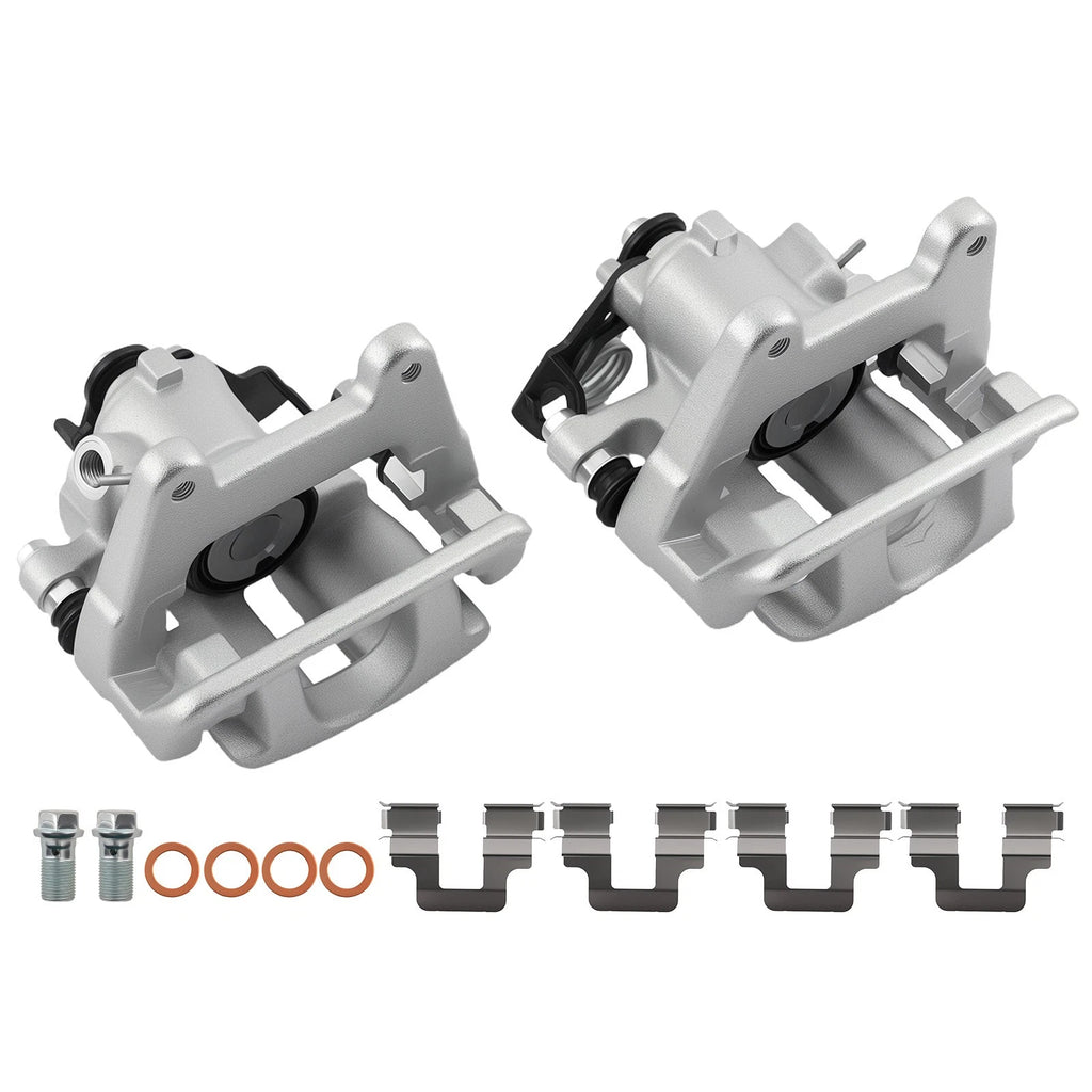 Set of 2 Rear Brake Calipers for Audi A4 Quattro (2005–2009) with Bracket