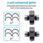 2x Universal Joint for Toyota Hilux, Land Cruiser, Dyna