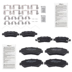 8pcs Ceramic Brake Pads Set for Nissan Rogue Select (2014–2015) D1374
