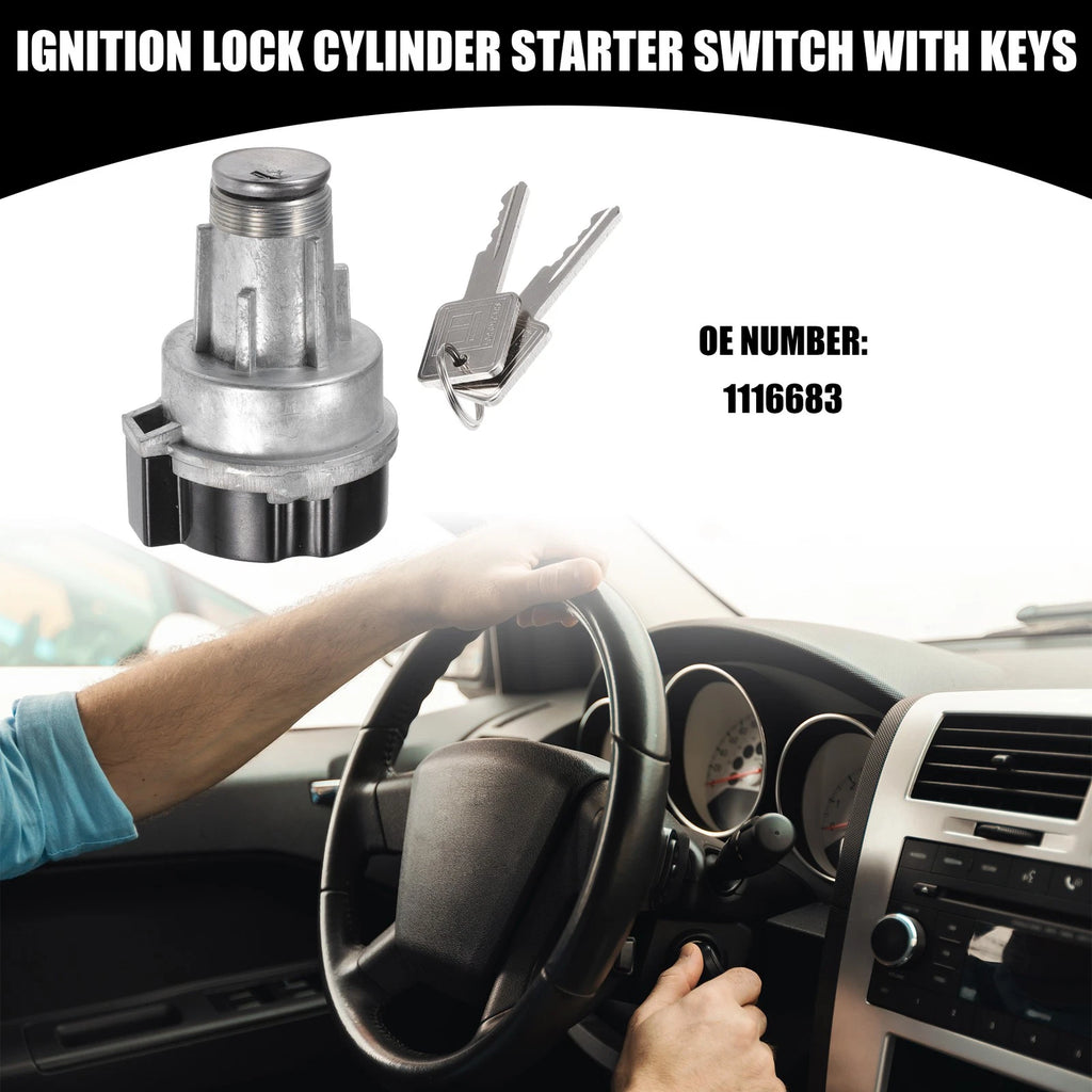 Ignition Lock Cylinder Starter Switch w/ Keys No. 1116683 for Chevrolet B60 