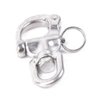 Snap Shackle for Marine Use - 70mm Stainless Steel 316 with Swivel Bail