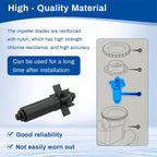 Rotor Impeller Shaft Assembly for Summer Waves SFX1000 1500 (N/A)