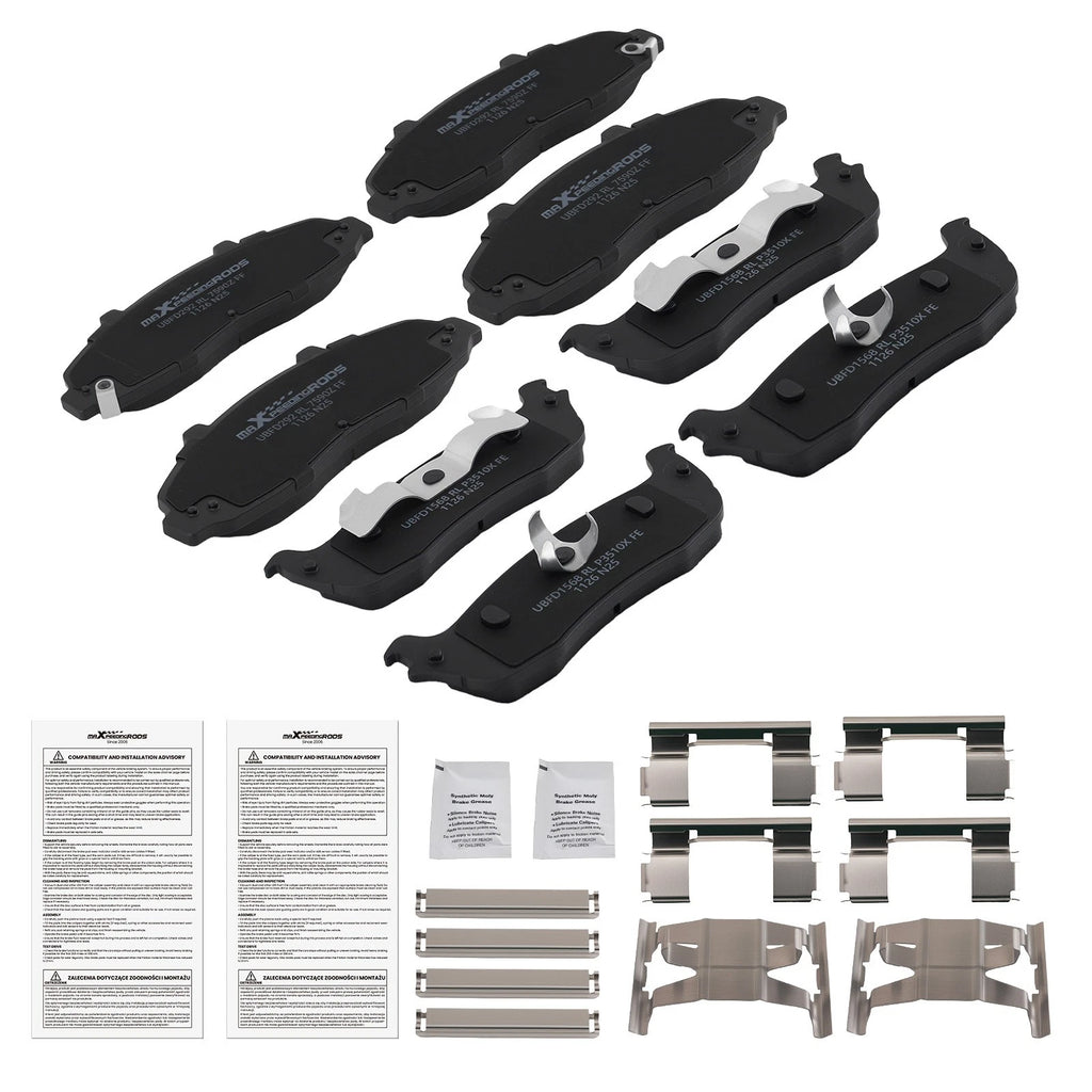 Set of 4 Ceramic Brake Pads for Ford F-150 (1999–2004) P679 P879