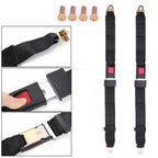 10 Pack Adjustable 2-Point Lap Seat Belts for Universal Trucks & Cars