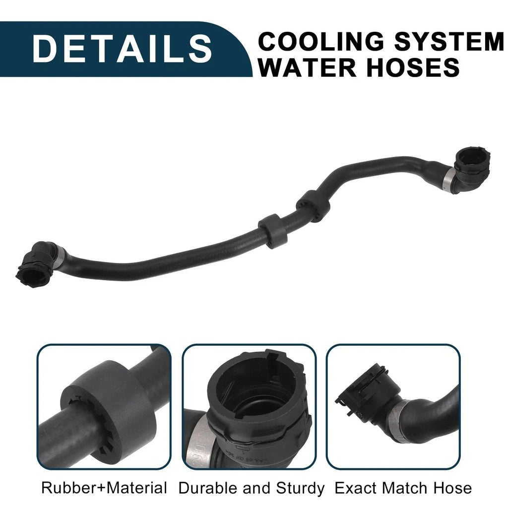Radiator Hose 2.0L for BMW 528i xDrive (2012-2016) Black