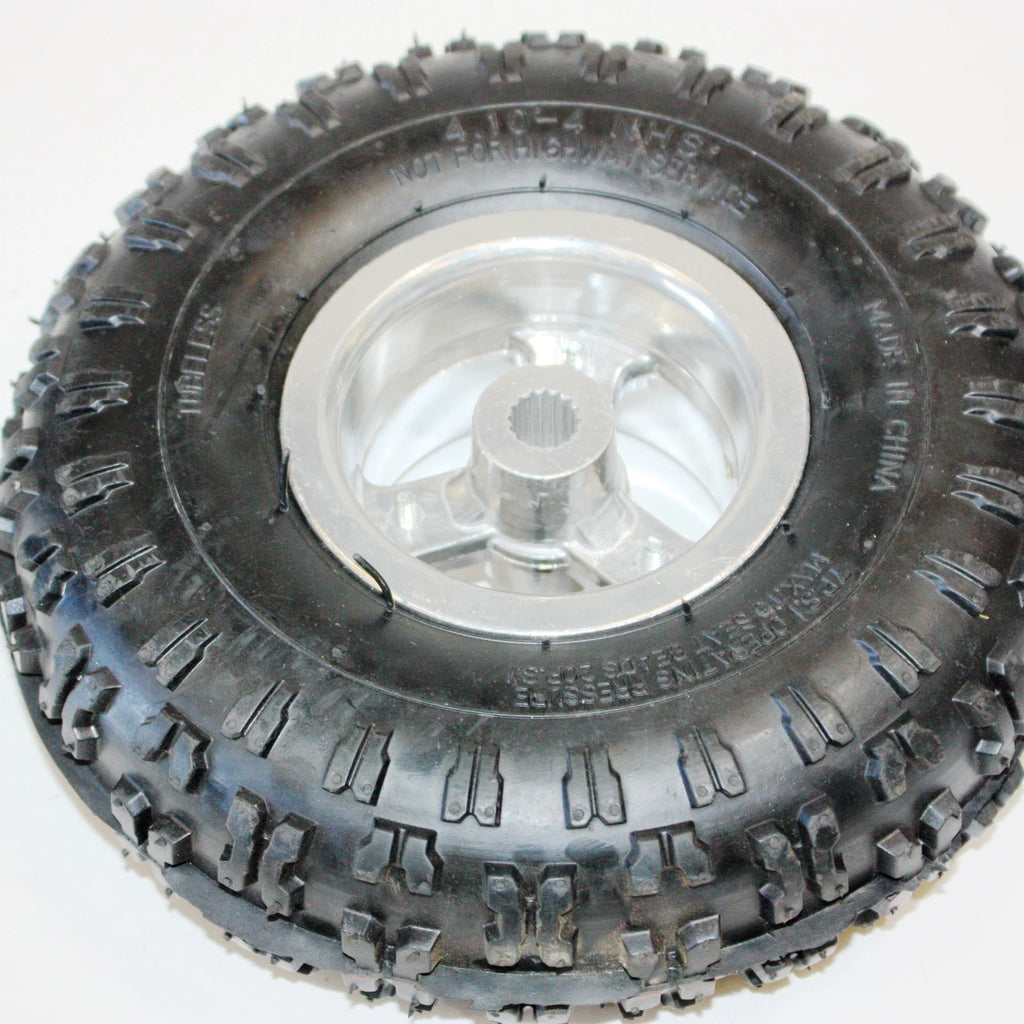 2X 4.10-4 4" Rear Wheel Rim Tyre 16T Spline for Mini Quad Bike ATV (49cc)