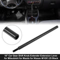 10" Gear Shift Knob Extender for Mitsubishi (M10X1.25) Black