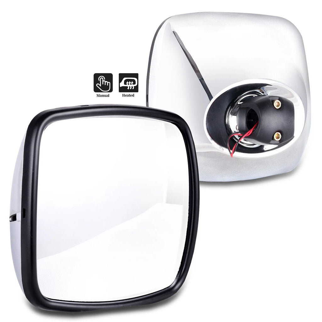 2X Heated Side Wide Mirrors for Freightliner M2 Columbia (2010–2016)