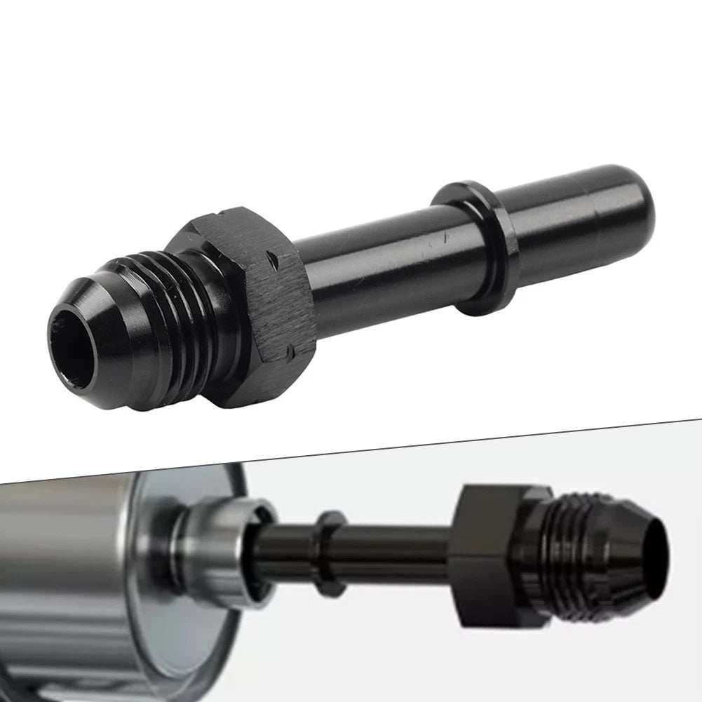 6AN Male to 5/16" Male EFI Fuel Rail Fitting for SAE Quick-Disconnect