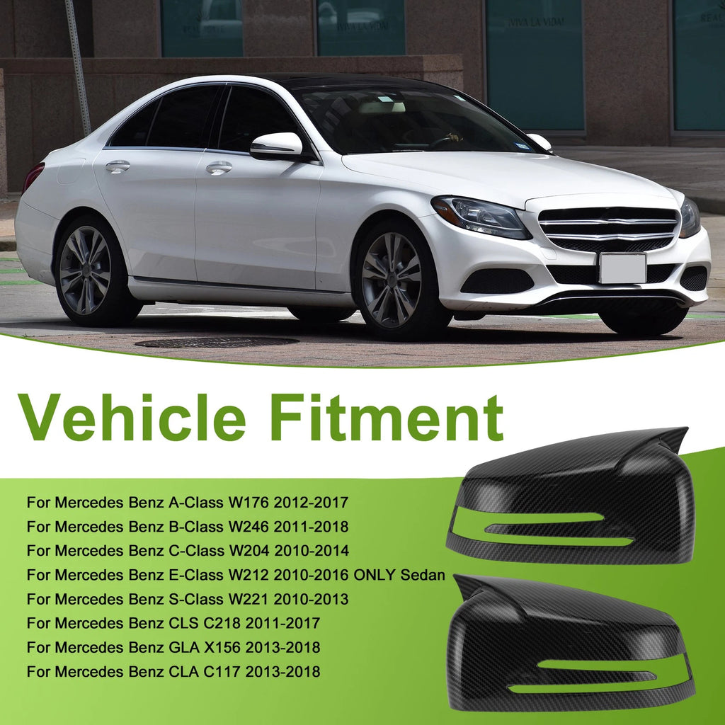 1 Pair Mirror Cover Cap for Mercedes-Benz A-Class W176 (2012–2017)