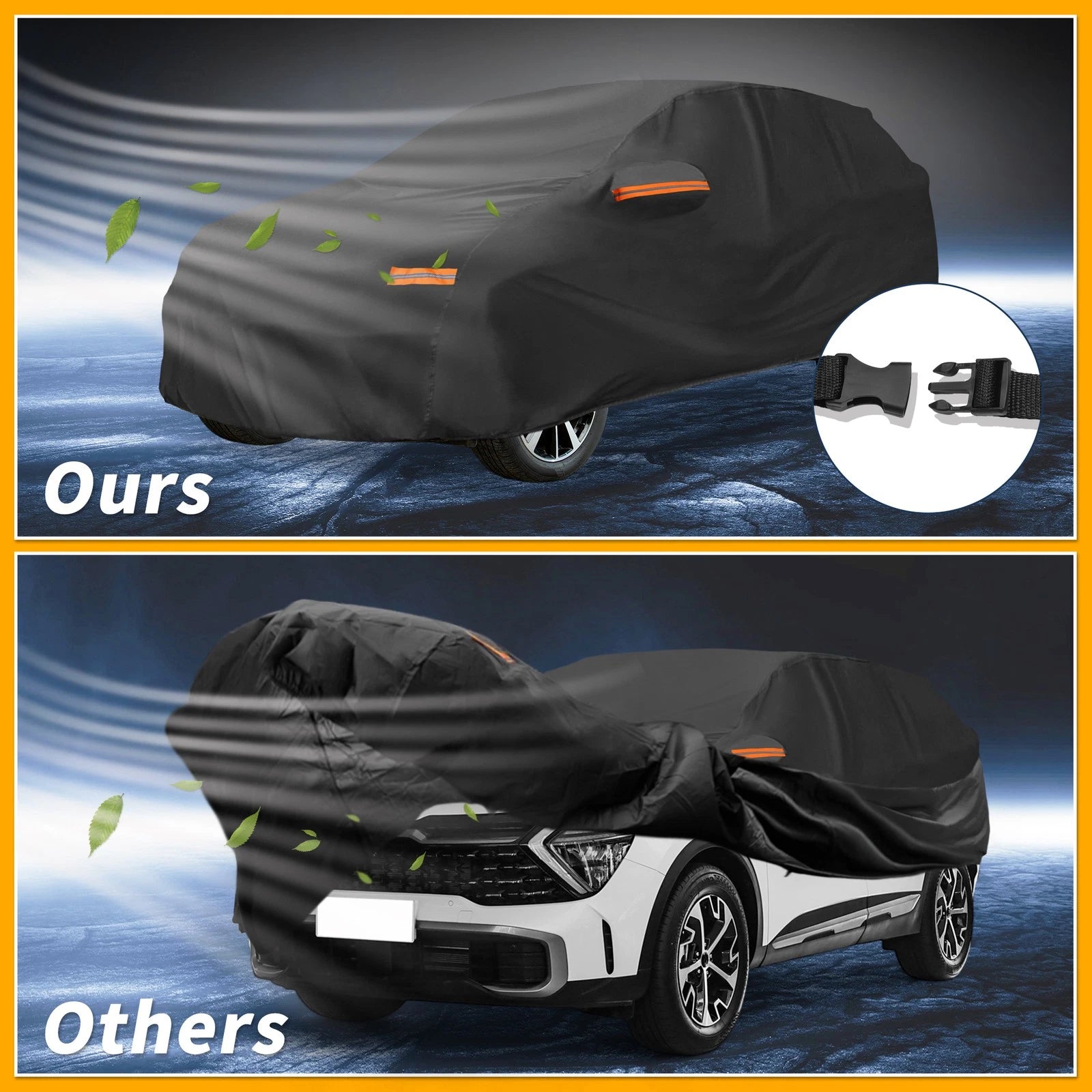 Car Cover Waterproof All Weather for Kia Sportage (2010–2024) 190T-PU