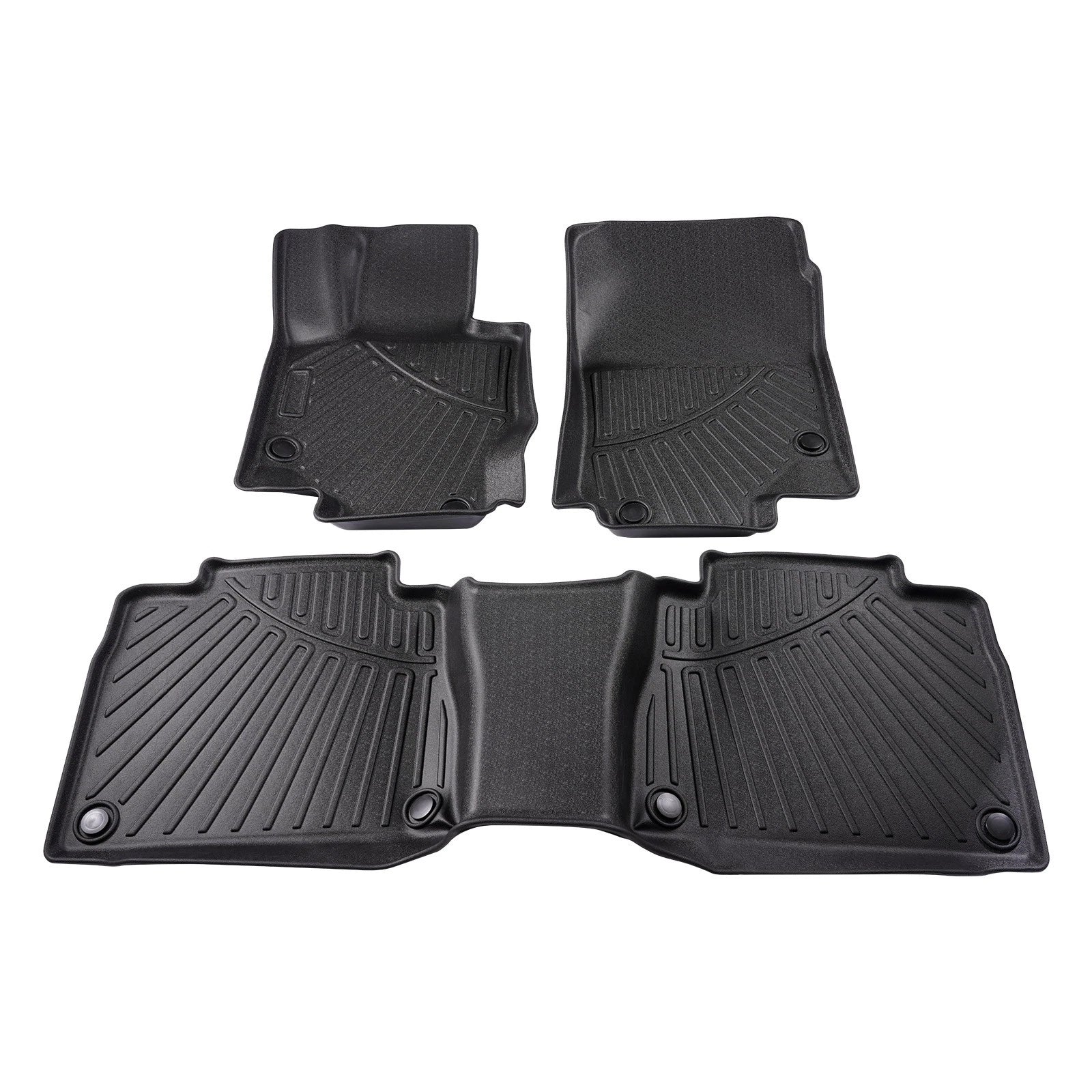 Set of 4 All Weather Floor Mats for Mercedes Benz GLE (2020–2024) Rubber