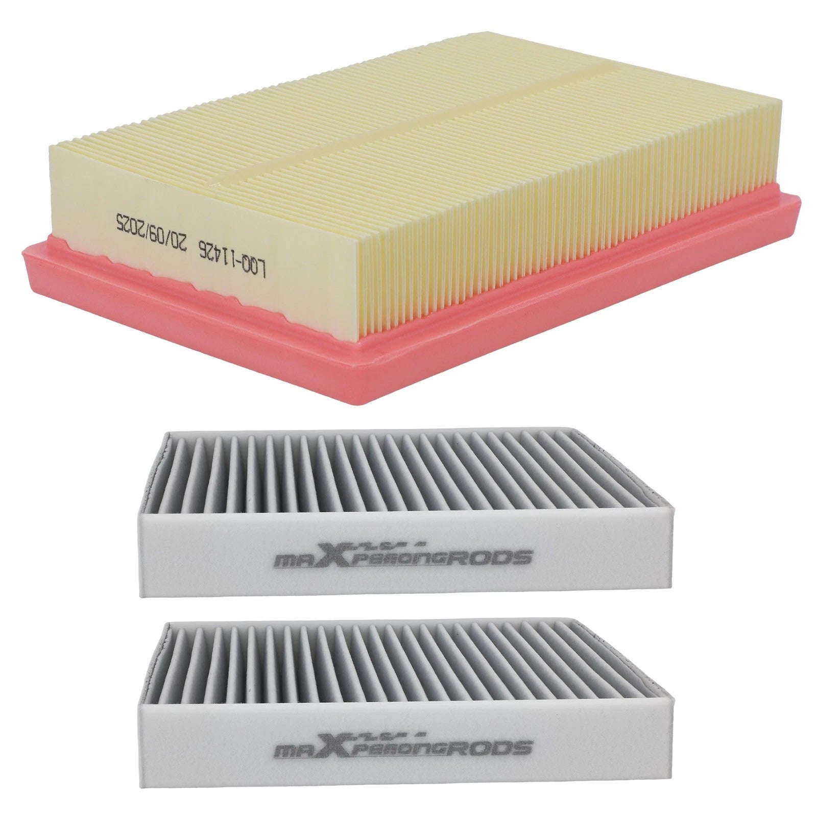 2 Activated Carbon Cabin & Engine Air Filters for Toyota Prius C (2012–2019)