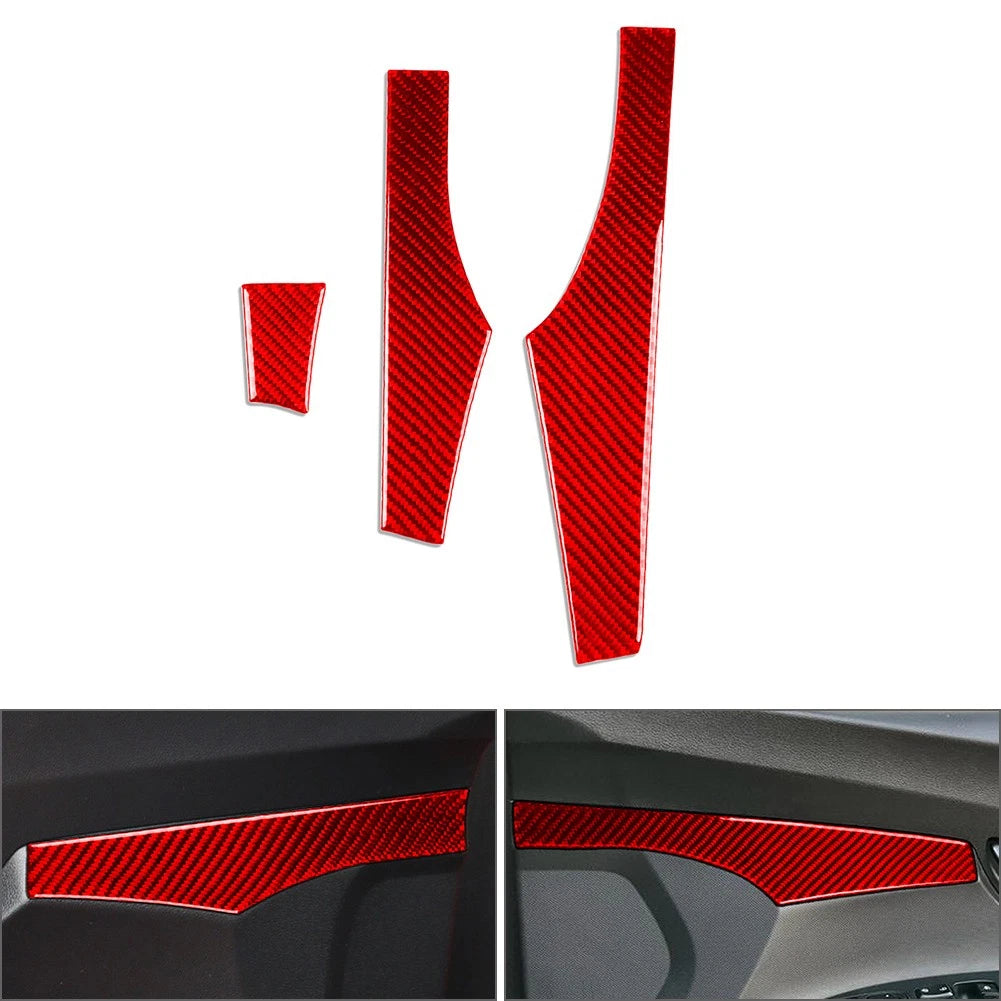 Carbon Fiber Interior Door Panel Cover Trim for Hyundai Veloster JS (2019–2023)