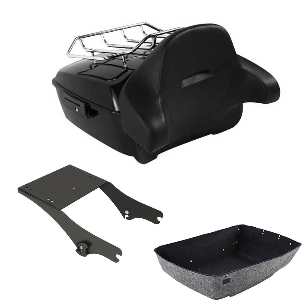 Trunk Wrap Around Backrest Luggage Rack for Harley Touring (1997–2008)