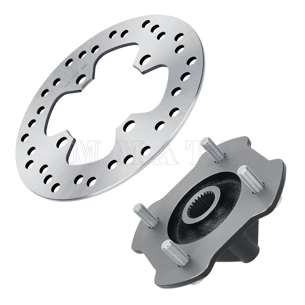 Front Wheel Hub & Brake Disc Rotor for Honda TRX500 Foreman 500 Rubicon 500 (2014–2019)