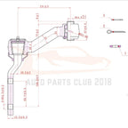 Set of 12 Front Ball Joints and Tie Rods for Lincoln Town Car (1991–1994)