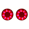 Set of 2 Marine Stainless Steel Drink Holders with LED Lights for Boats and RVs