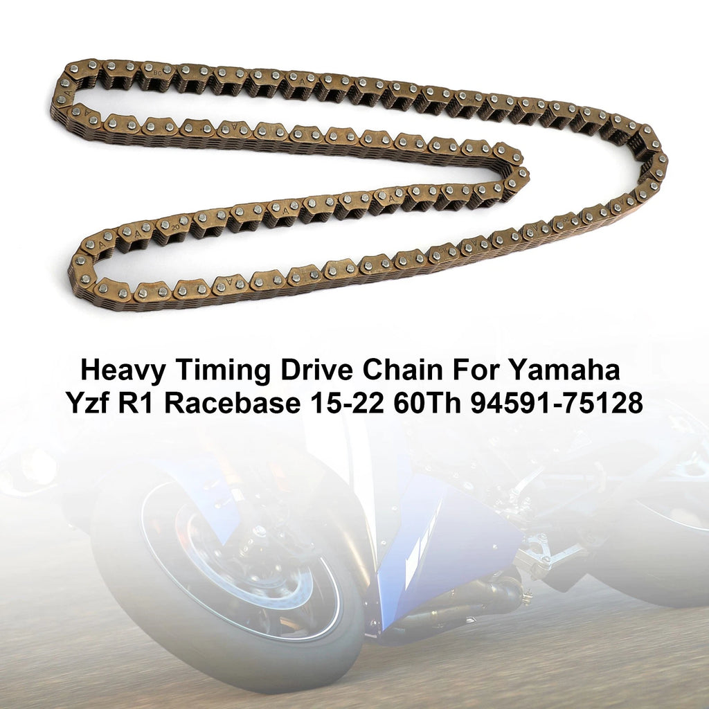 Heavy Duty Drive Chain for Yamaha YZF R1 (2015–2022) 60T 94591-75128
