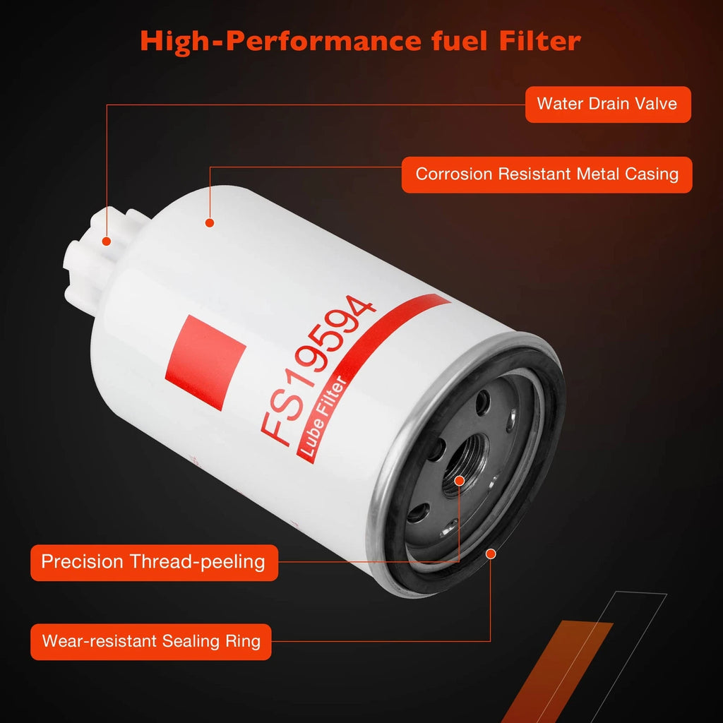 Diesel Fuel Filter Kit FF5324 FS19594 for Dodge Ram 2500 3500