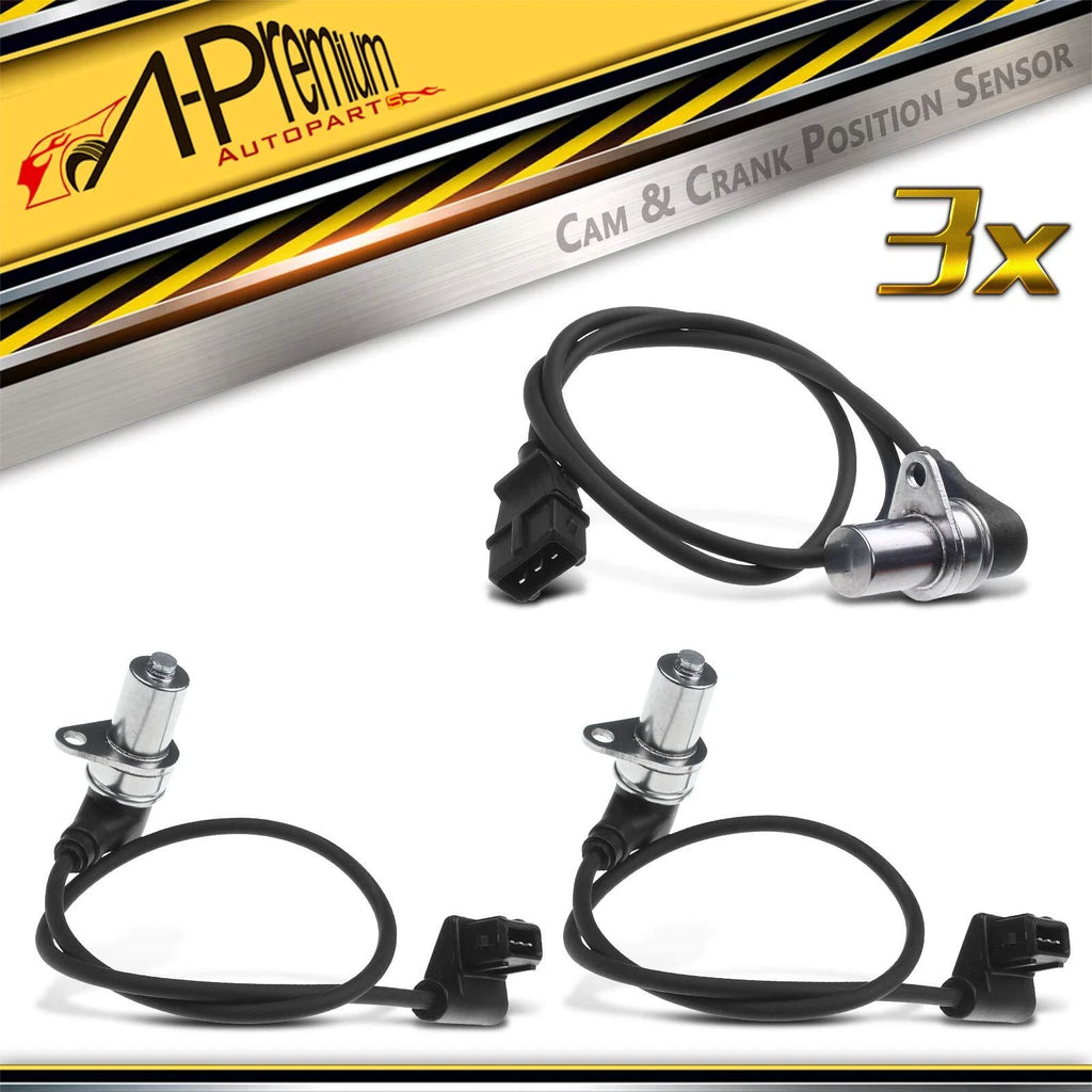 2X Camshaft & Crankshaft Position Sensors for BMW 318is 318i (1994)