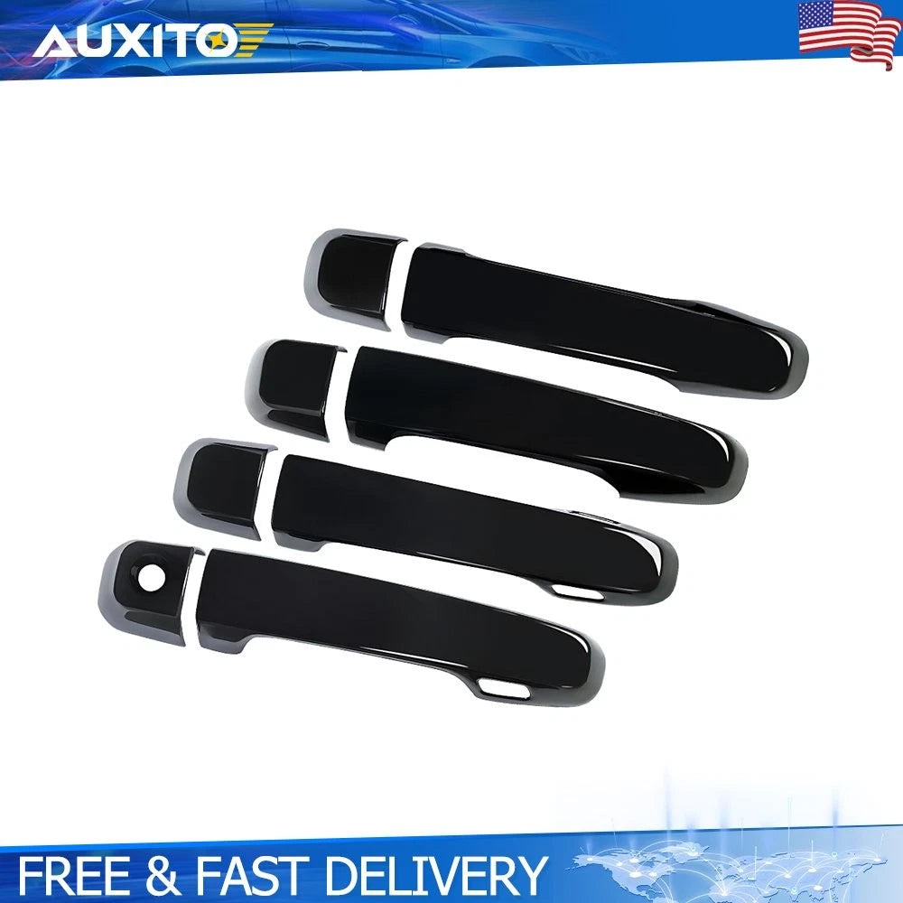 Set of 4 Gloss Black Exterior Door Handle Covers for Lexus GX460 (2010–2022)