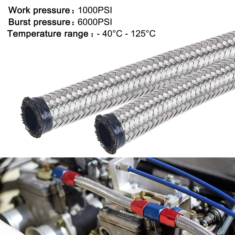 Stainless Steel Braided Fuel/Oil/Gas Hose Line for CPE (4AN/6AN/8AN/10AN/12AN)