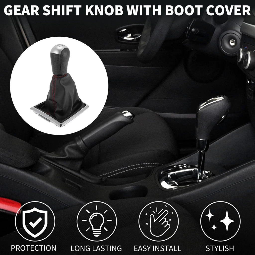 5 Speed Manual Gear Shifter Knob with Cover for Ford Focus (2004–2008)