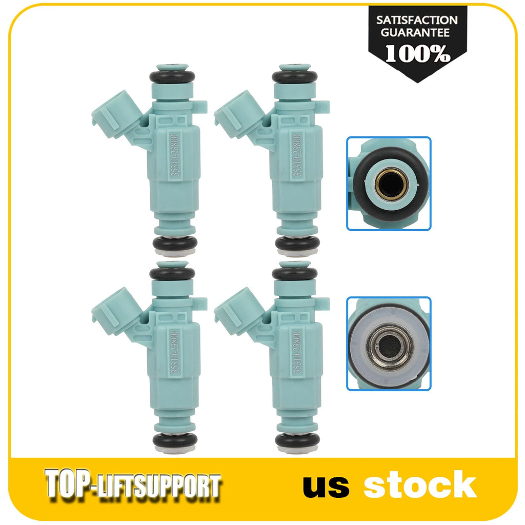 Set of 4 Fuel Injectors for Hyundai Elantra, Kia Spectra (2006–2009)