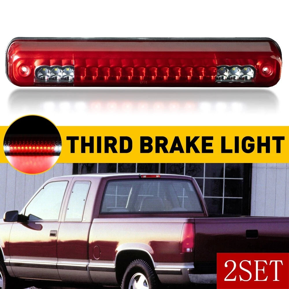 Set of 2 LED Third Brake Lights for Chevy GMC C1500 K1500 (1988–1998)