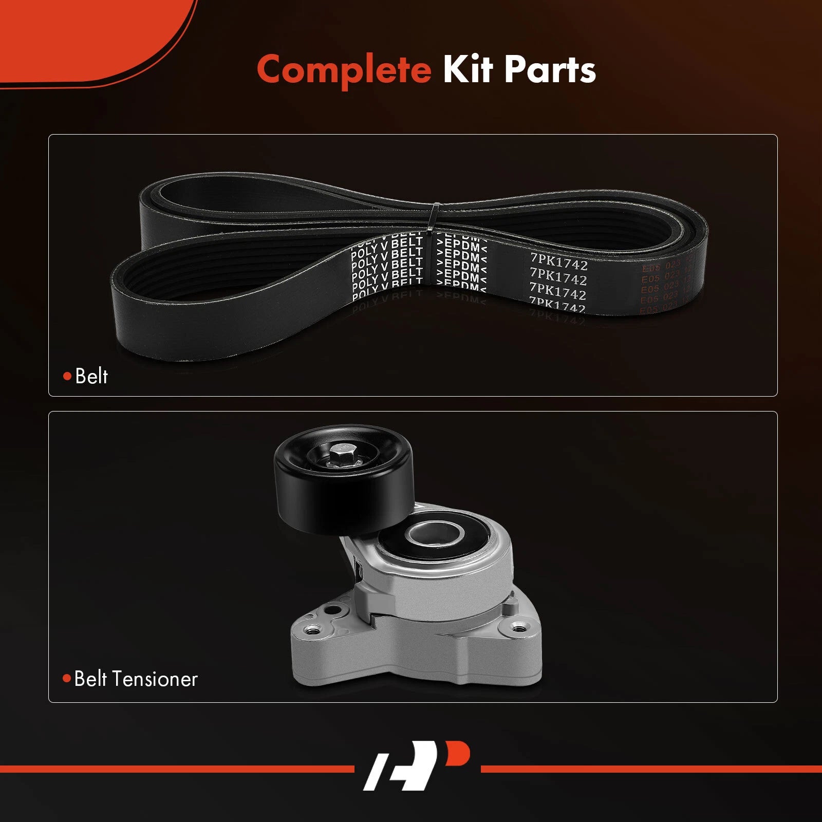 2X Serpentine Belt Drive Component Kit for Honda CR-V (2010-2011)