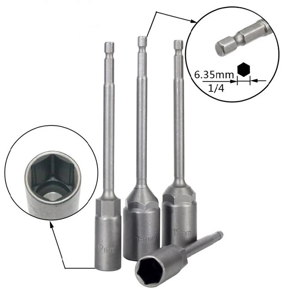 Socket Wrench Extension Sleeve 150mm Chrome Vanadium Steel