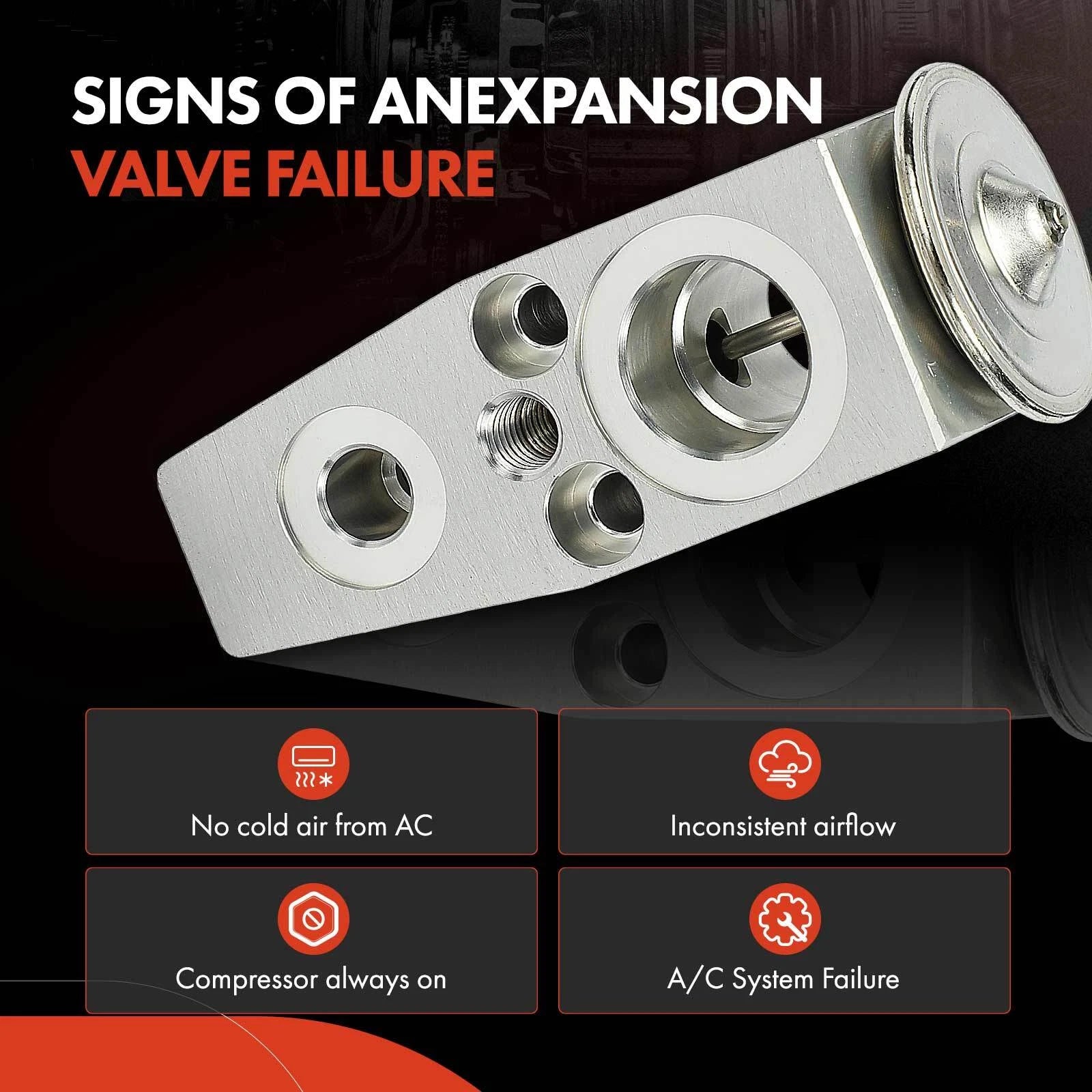 A/C Expansion Valve for Ford Mustang (2015–2021) Aluminum