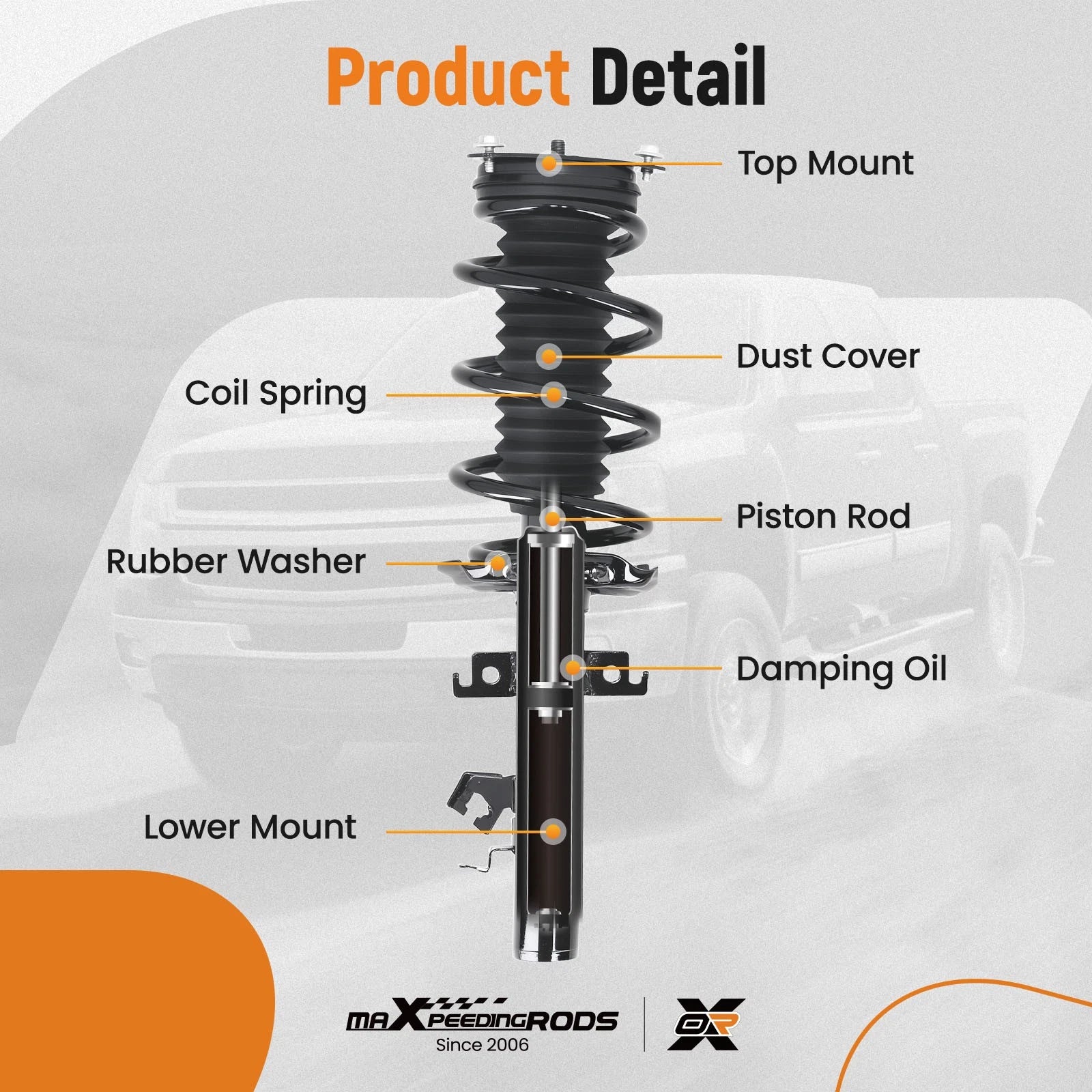 Suspension Kit Front Strut Spring Assembly for Nissan Rogue Sport (2017–2020)