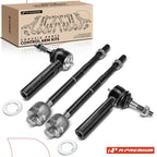 Set of 4 Inner & Outer Tie Rods for Chevy Silverado 1500 GMC Sierra 1500 (2007–2013)