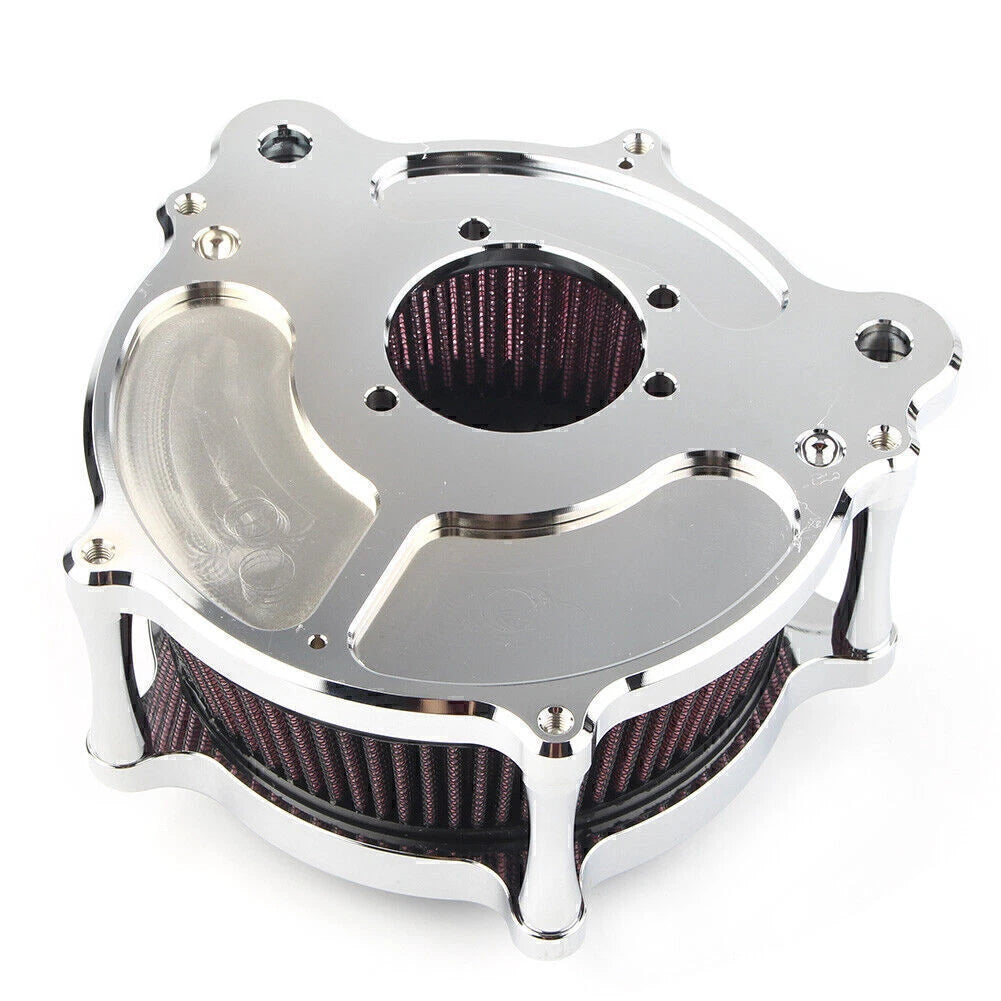 Air Cleaner Intake Filter for Harley Dyna Softail Fatboy Touring Glide (CHR)