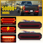 2X Tail Brake Light Lamps for Universal Car Truck Trailer (ABS+PC)