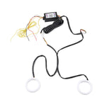 RGB LED Angel Eye Halo Rings Headlight DRL Retrofit for
