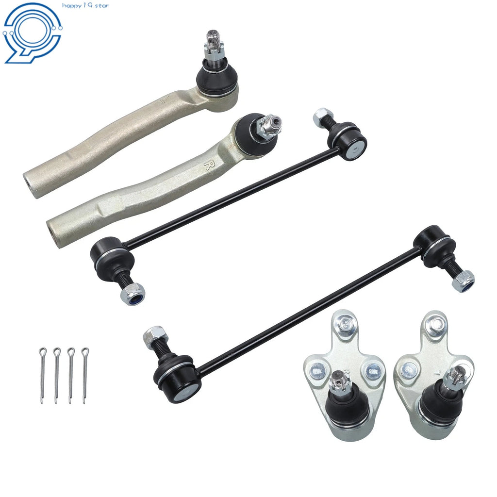 Set of 6 Front Outer Tie Rods for Lexus RX350 (2010–2015)