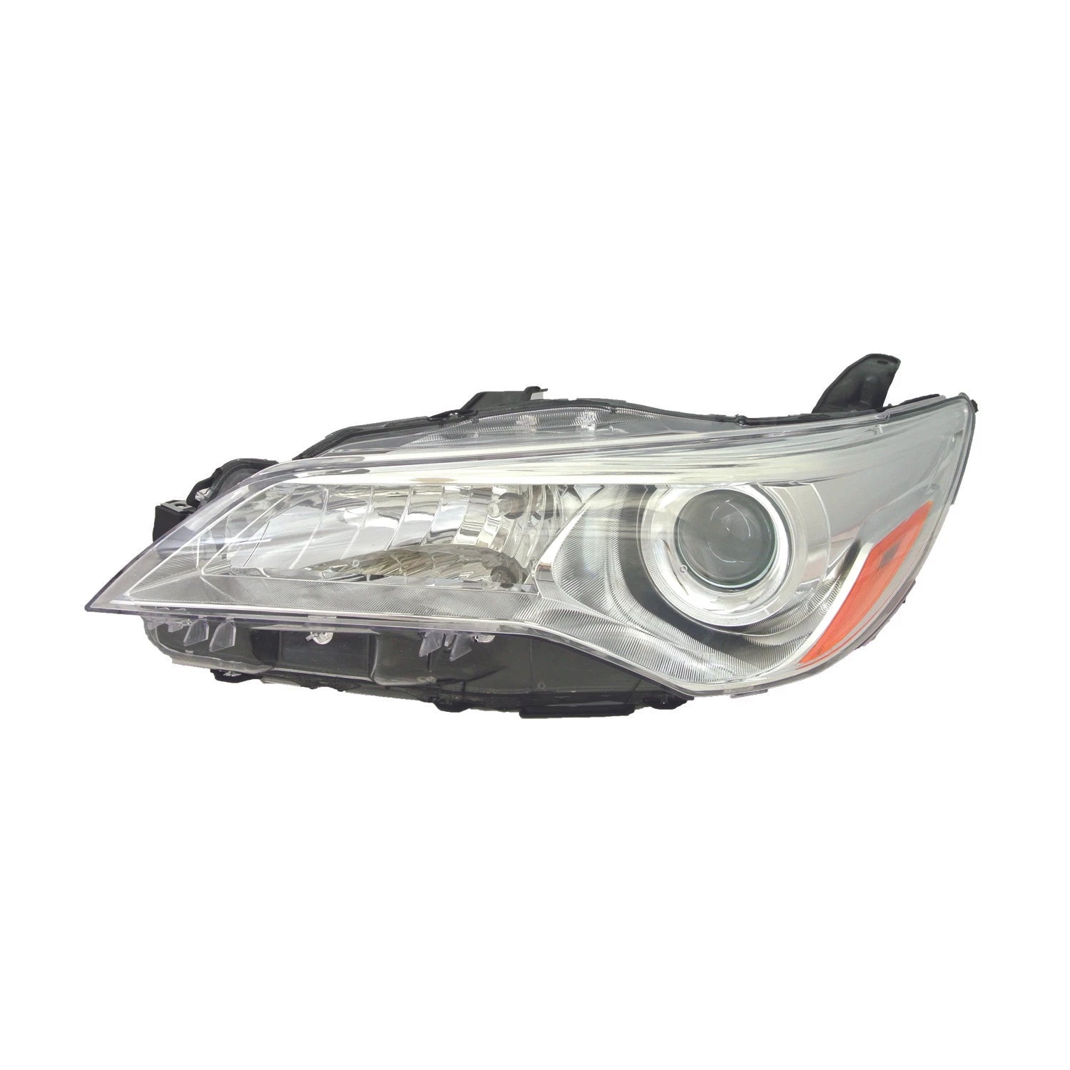 Replacement Driver Side Halogen Headlight Assembly w/Chrome Bezel w/o LED