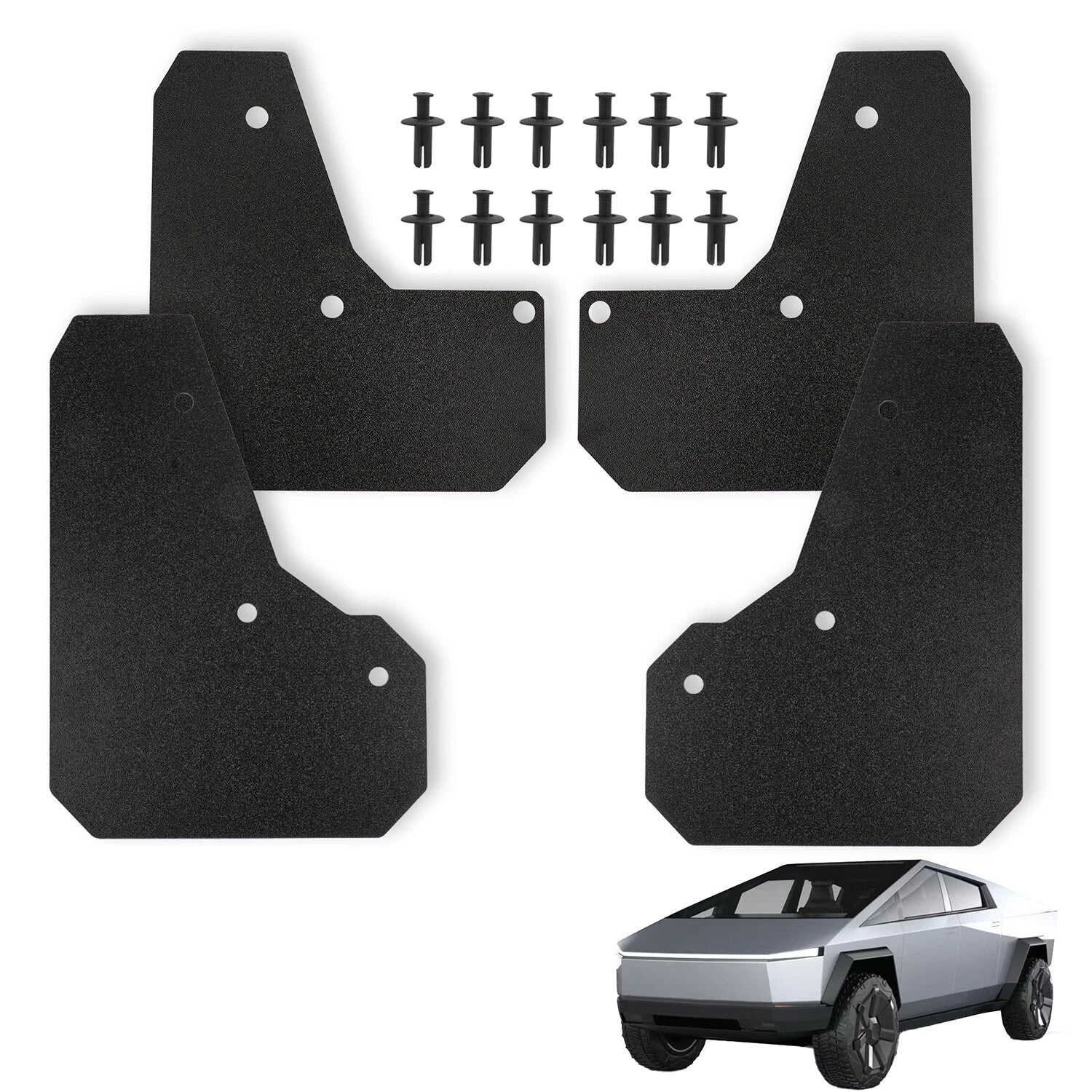 Set of 4 Mud Flaps Splash Guards for Tesla Cybertruck (2024–2024)