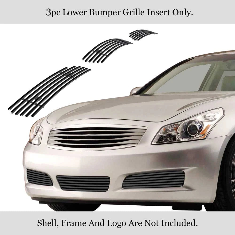 Stainless Black Billet Grille for Infiniti G35 Sedan (2007–2008)