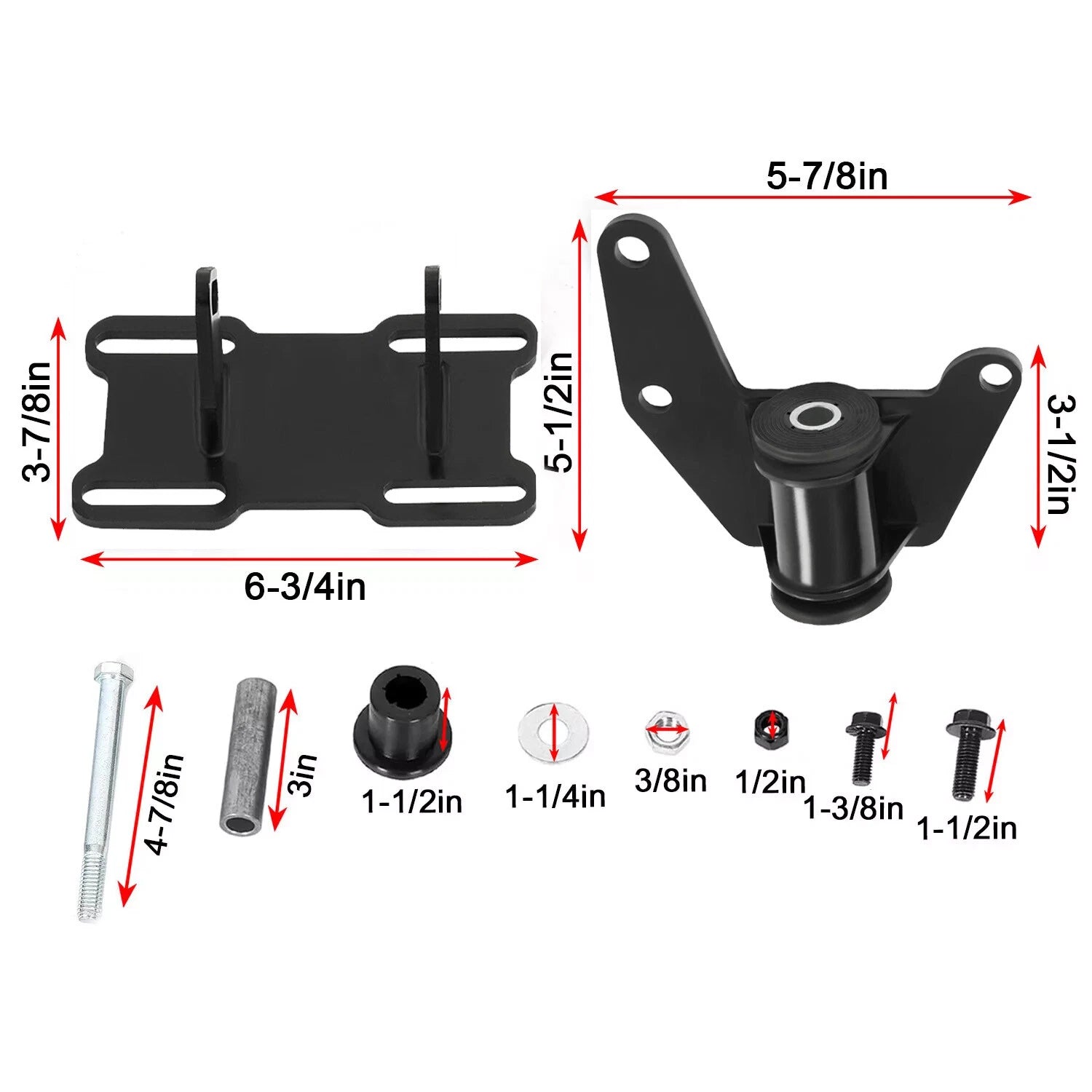 Engine Mount Adapter Kit for G-Body LS Swap Monte Carlo Regal (1978–1988)
