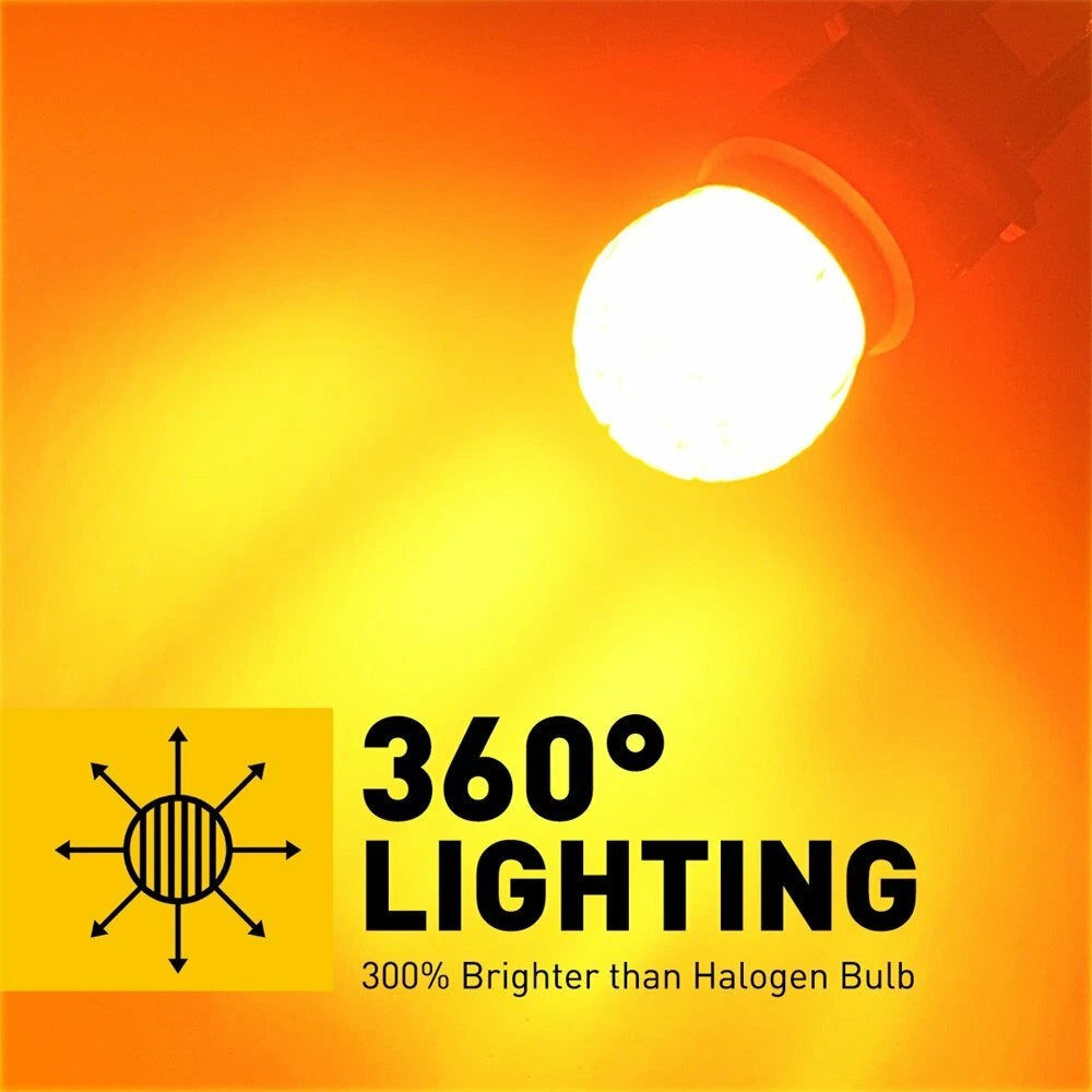2X LED Amber Turn Signal Parking Bulbs for Make Model (YYYY–YYYY)