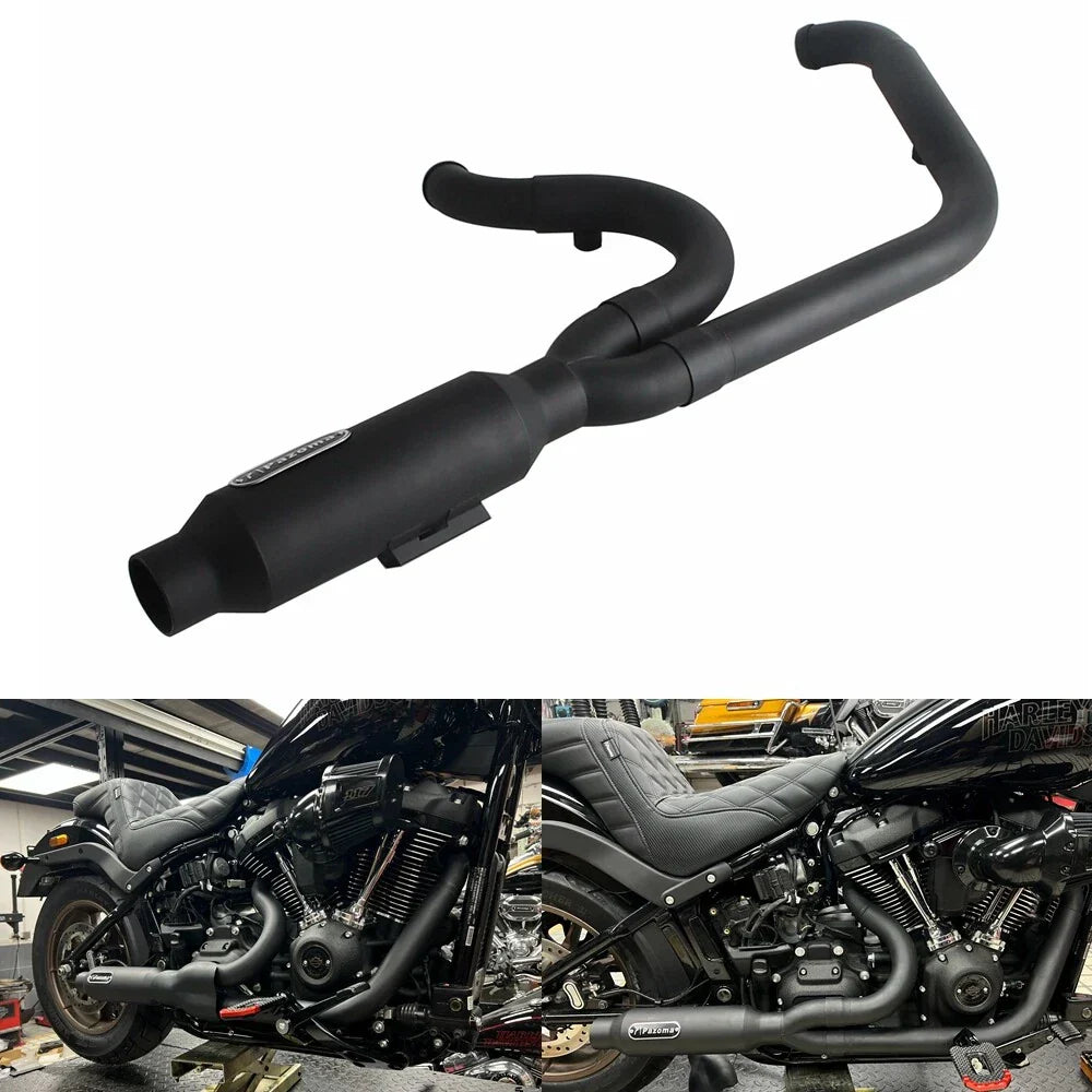 2-into-1 Exhaust Muffler System for Harley Softail (2018-2023)