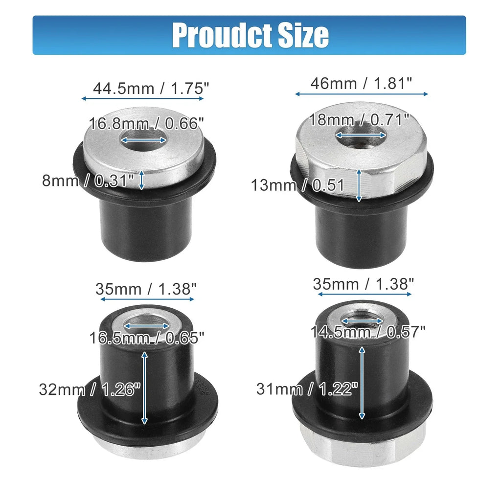 4pcs Steering Rack & Pinion Mount Bushings for Dodge Ram (2002-2018)