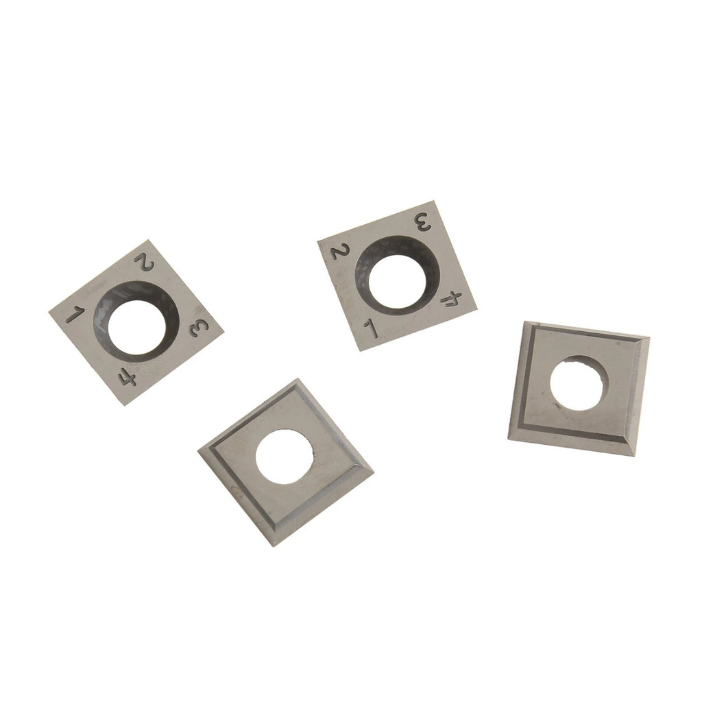 Set of 4 Tungsten Blade Inserts for Woodworking Tools