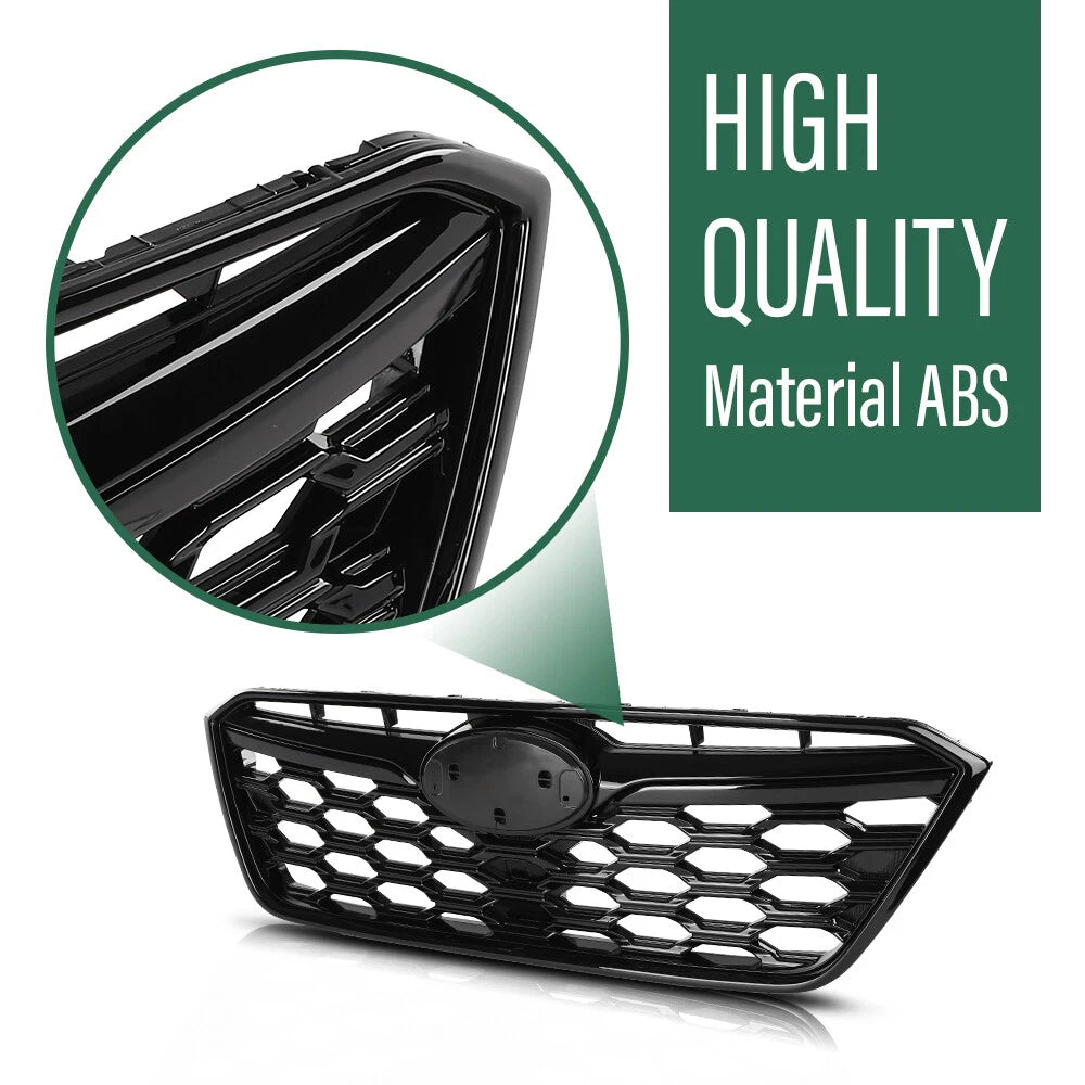 Front Bumper Upper Grille for Subaru Outback (2020–2022) Honeycomb Design