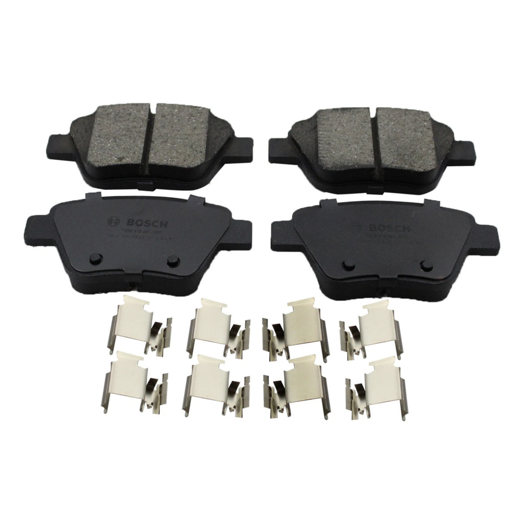 DuraGo Rear Rotors & Bosch QuietCast Ceramic Disc Brake Pads Kit for A3 Beetle Eos (2006–2016)