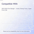 Luxury FX Pillar Post Trim Kit for Ford Ranger SuperCrew Cab (2019–2023)